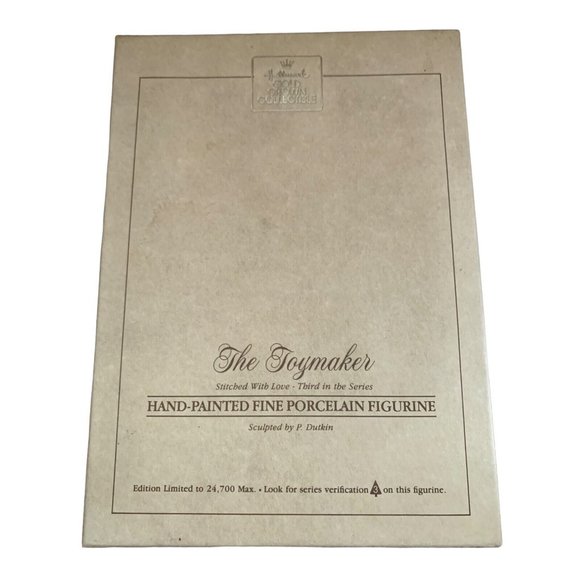 HALLMARK GOLD CROWN COLLECTIBLE SANTA THE TOYMAKER FINE PORCELAIN FIGURINE 1988 - Picture 8 of 10